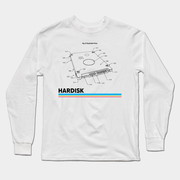 Design of Hardisk ! Long Sleeve T-Shirt by ForEngineer